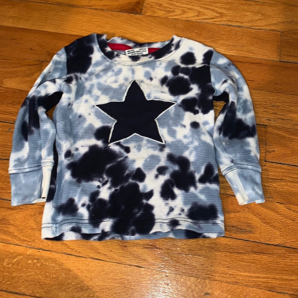 Mish boys tie dye star shirt blue size 18 months